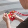 Lanyard CardTie 頸掛繩卡套 - 麋鹿先生 (紅色)