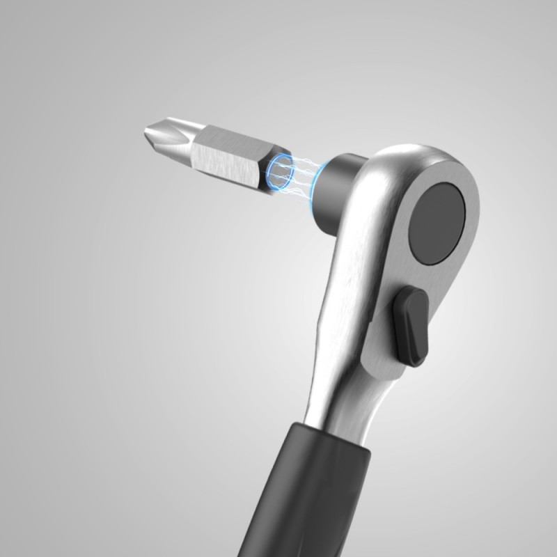 1.將蓋子推開 2.取棘輪扳手 3.安裝套頭 *可裝上延長桿延長 4.進行維修