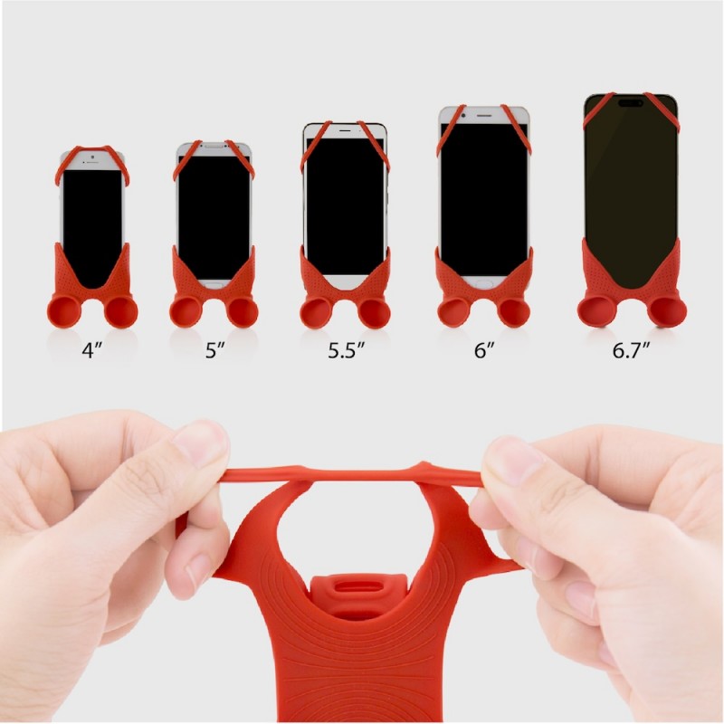 通用設計，可適用4"-6.7" 各牌手機，綁繩快速安裝；使用時不影響使用Touch ID(指紋辨識)、Face ID(人臉辨識)功能