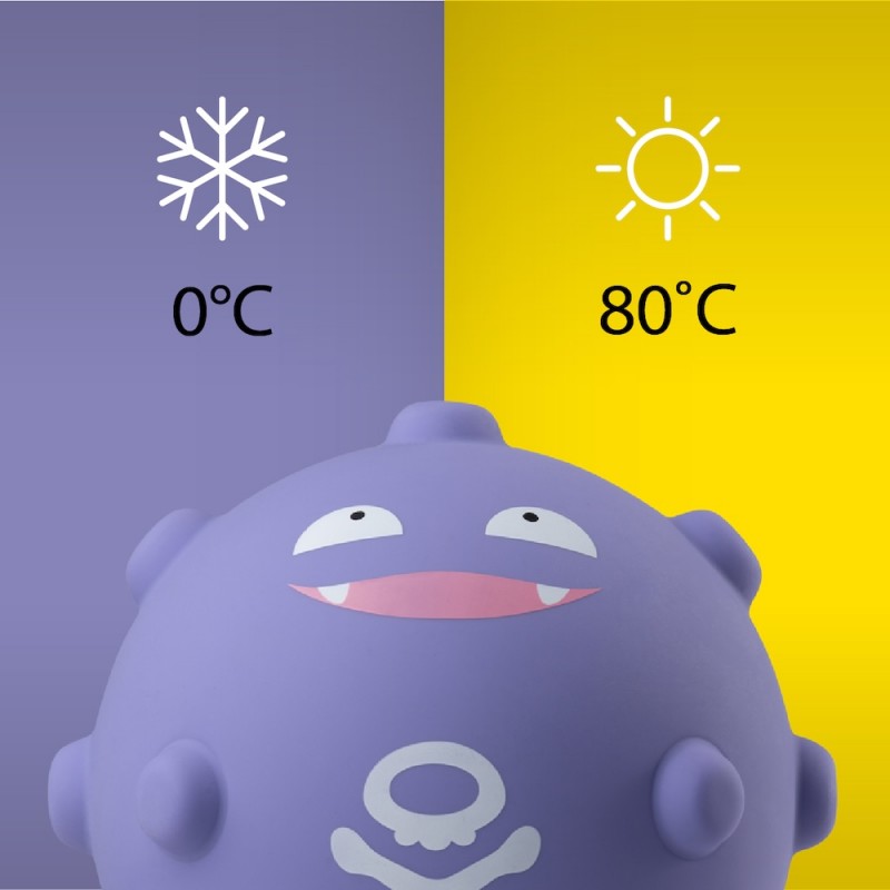 冷熱兩用，冬天保暖夏天降溫，保溫保冷不分季節，溫度適用0~80°C，隨時療癒陪伴你