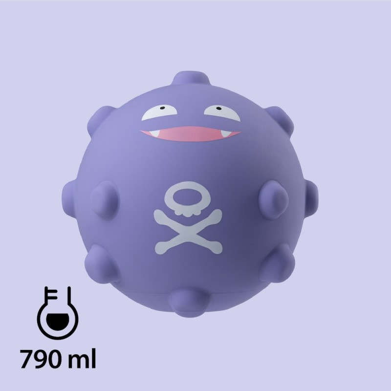 身體裡充滿了毒氣。會為了尋求廚餘垃圾的腐敗氣味而來到垃圾場。蹦克精緻刻畫瓦斯彈3D立體造型公仔，寶可夢正版授權極具收藏價值