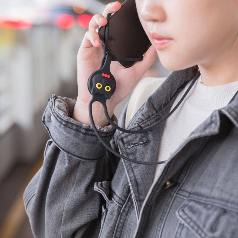 頸掛手機綁 Lanyard PhoneTie 矽膠手機掛繩 頸吊繩 貓咪