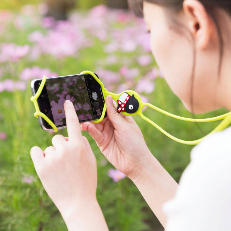 頸掛手機綁 Lanyard PhoneTie 矽膠手機掛繩 頸吊繩 綠色企鵝