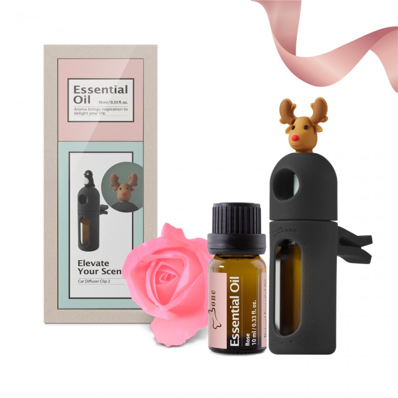 車用擴香夾 2+精油(禮盒組)
