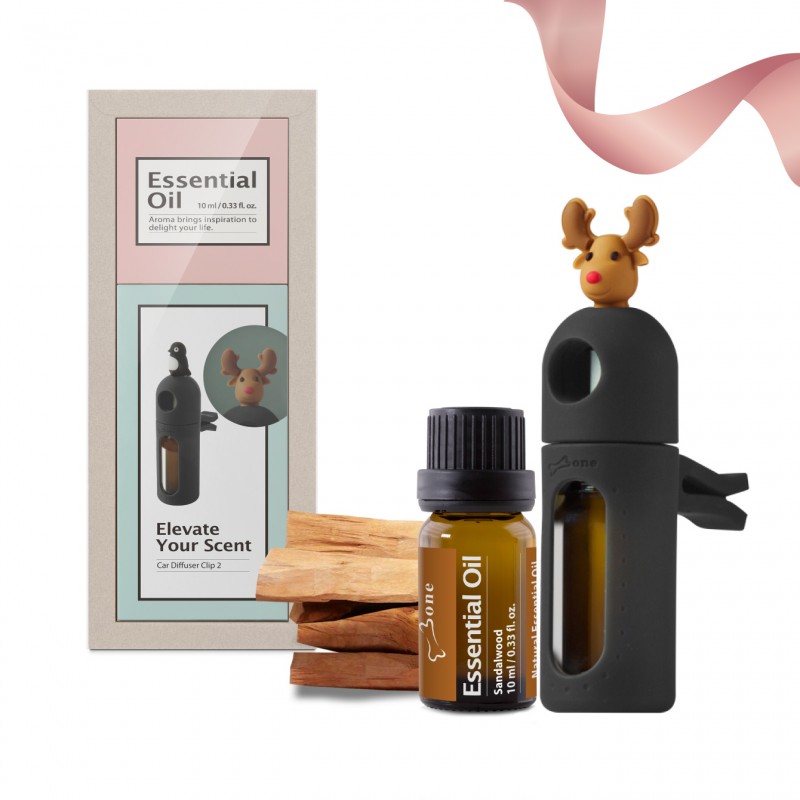 車用擴香夾 2+精油(禮盒組)