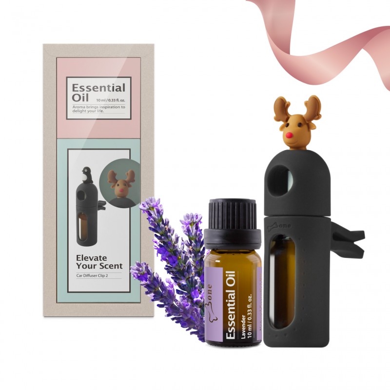 車用擴香夾 2+精油(禮盒組)
