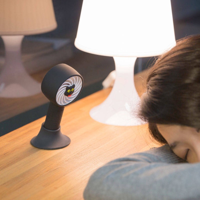 Bone頸掛手持風扇 喵喵貓