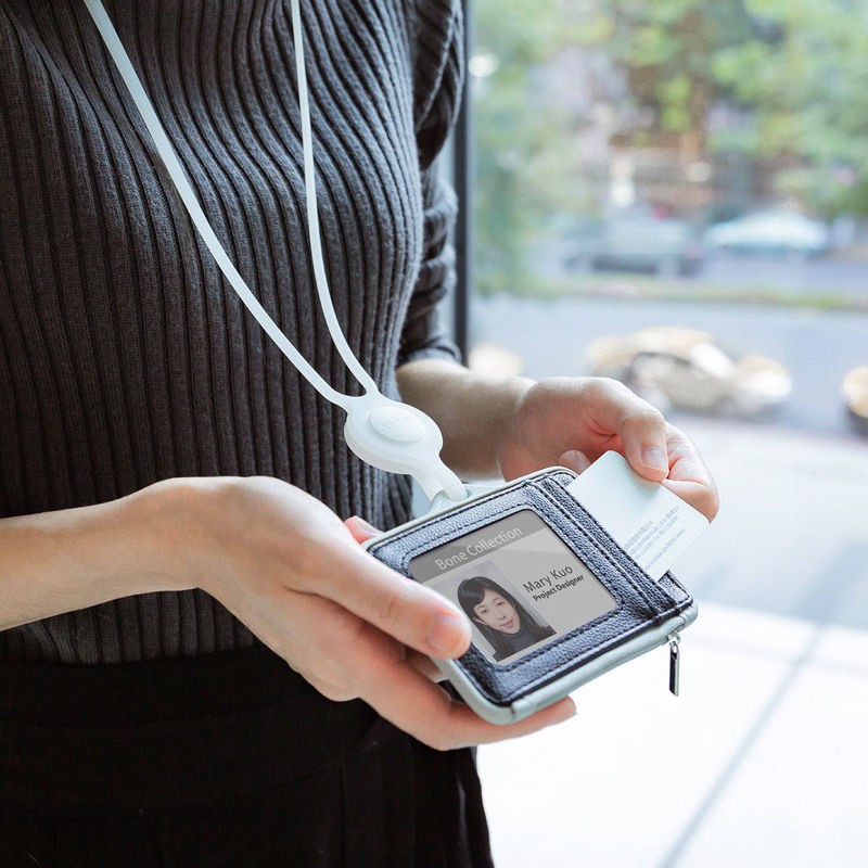 頸掛識別證套-沙紋