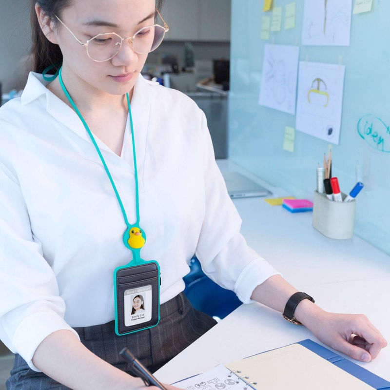 識別證 頸掛識別證套 證件套 派提鴨