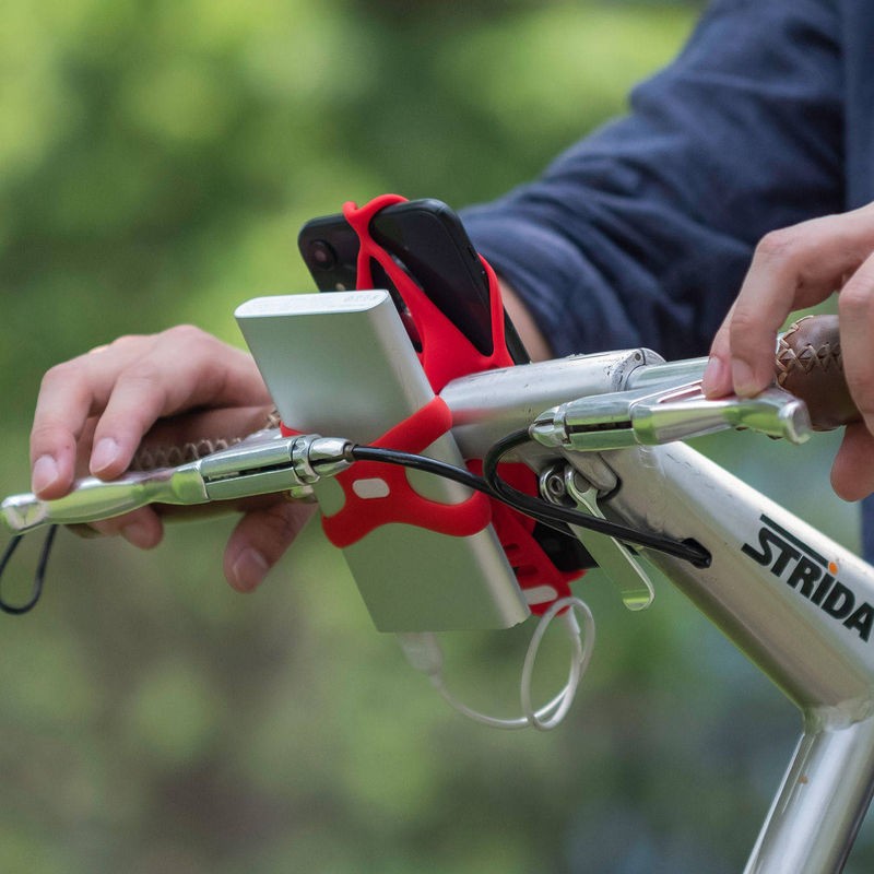 Bike Tie 4 + Power Strap 單車手機綁第四代(手把款) + 電源綁 組合
