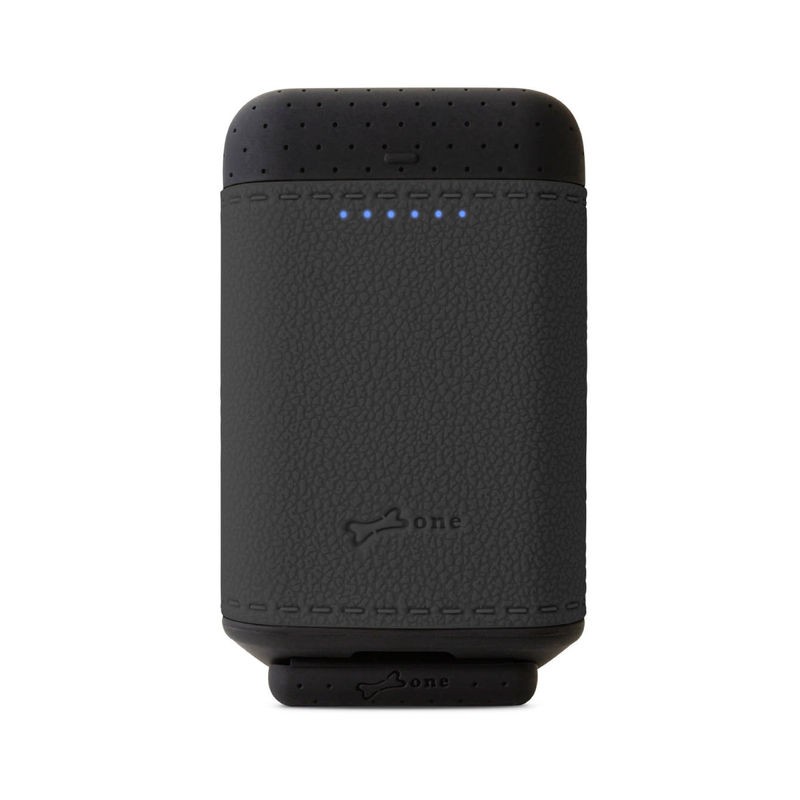 矽皮革行動電源-黑