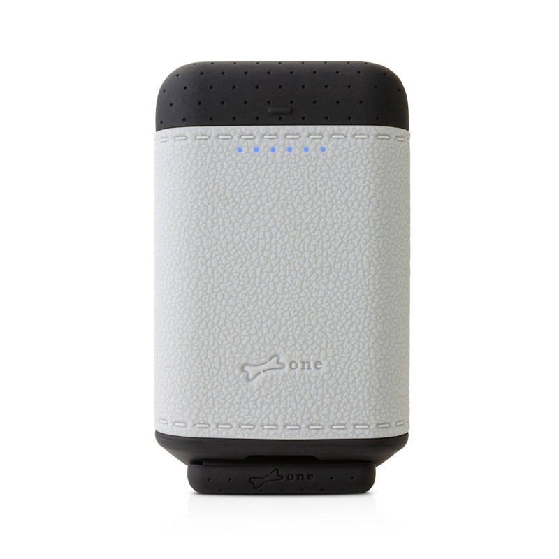 矽皮革行動電源-灰