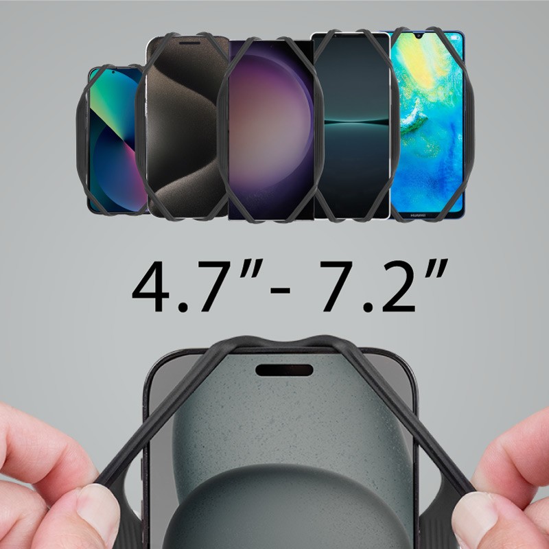 手機綁繩高拉力設計，通用4.7"-7.2"各牌手機，免拆手機殼也可使用