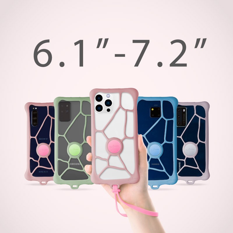 通用設計從iPhone7到最新款的iPhone 13系列或是各款安卓手機 (SAMSUNG Galaxy S22 Ultra，HUAWEI P50 Pro，Samsung Galaxy A33， Sony Xperia 10 IV，小米，OPPO Reno8 Pro, VIVO X80 Pro...等) 都能夠完美保護，換機不受限(*實際使用效果因機型而異)