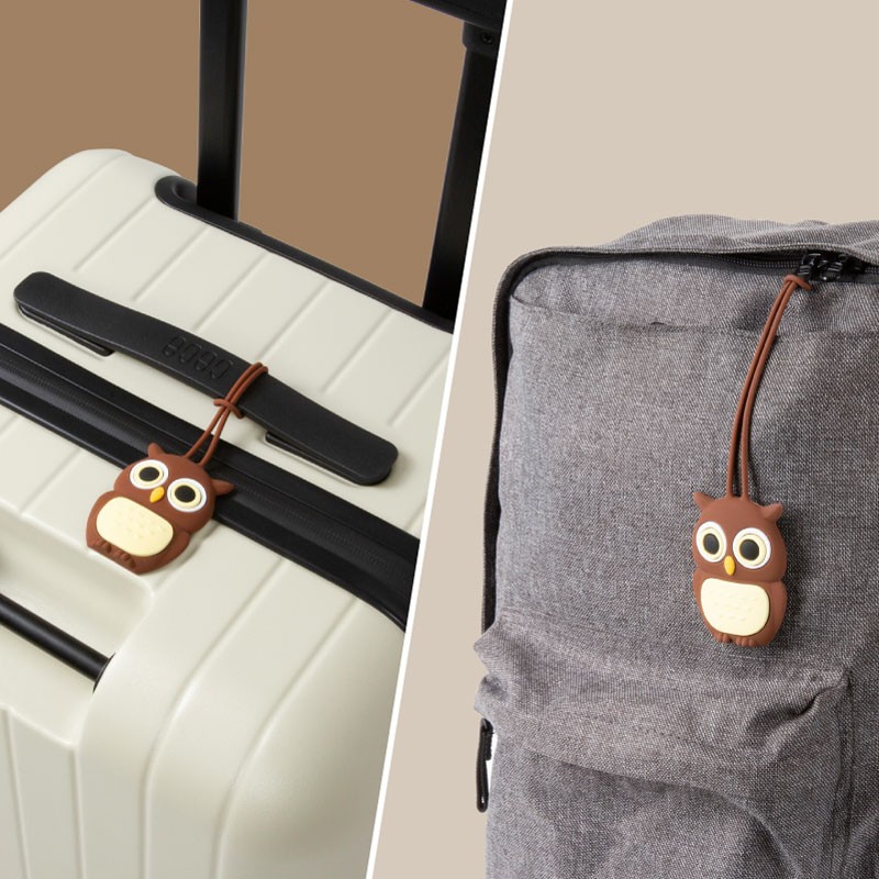 全矽膠造型吊牌，不含有害物質，矽膠親膚柔軟，安全不刮傷行李、背包或其他物品