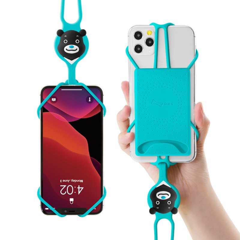 斜背手機綁二代-卡套-熊讚