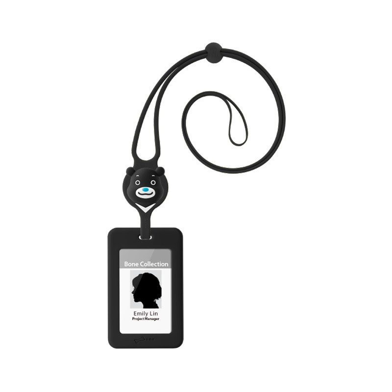 頸掛開窗識別證套-熊讚