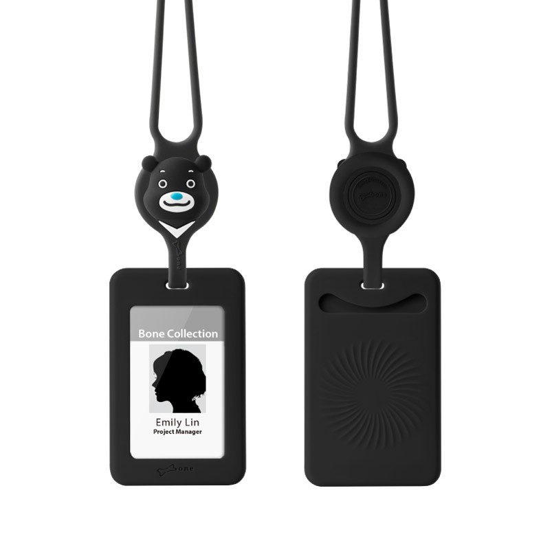 頸掛開窗識別證套-熊讚