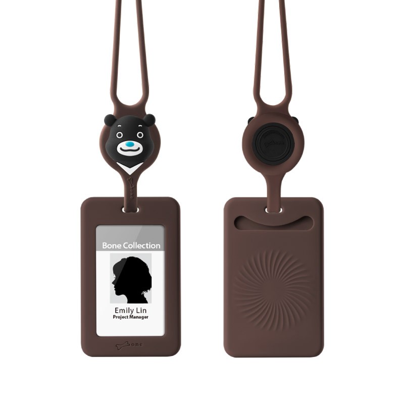 頸掛開窗識別證套-熊讚
