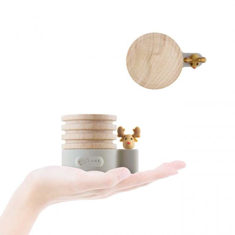 擴香禮物組-原木麋鹿+搖搖貓頭鷹-薰衣草