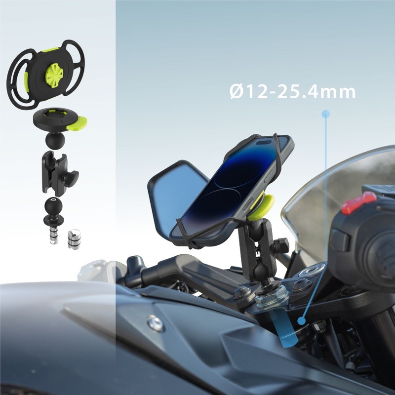 機車手機綁接 3-叉桿款