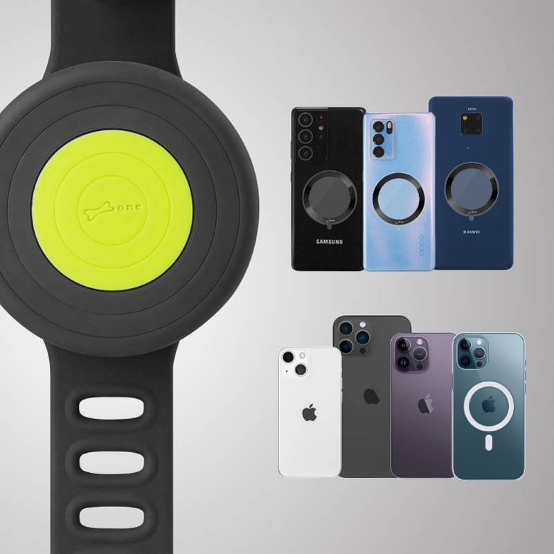 含有MagSafe 功能的iPhone，或是沒有MagSafe 功能的iPhone但有有引磁片，與Android系列搭配有引磁片，所有手機都可以使用