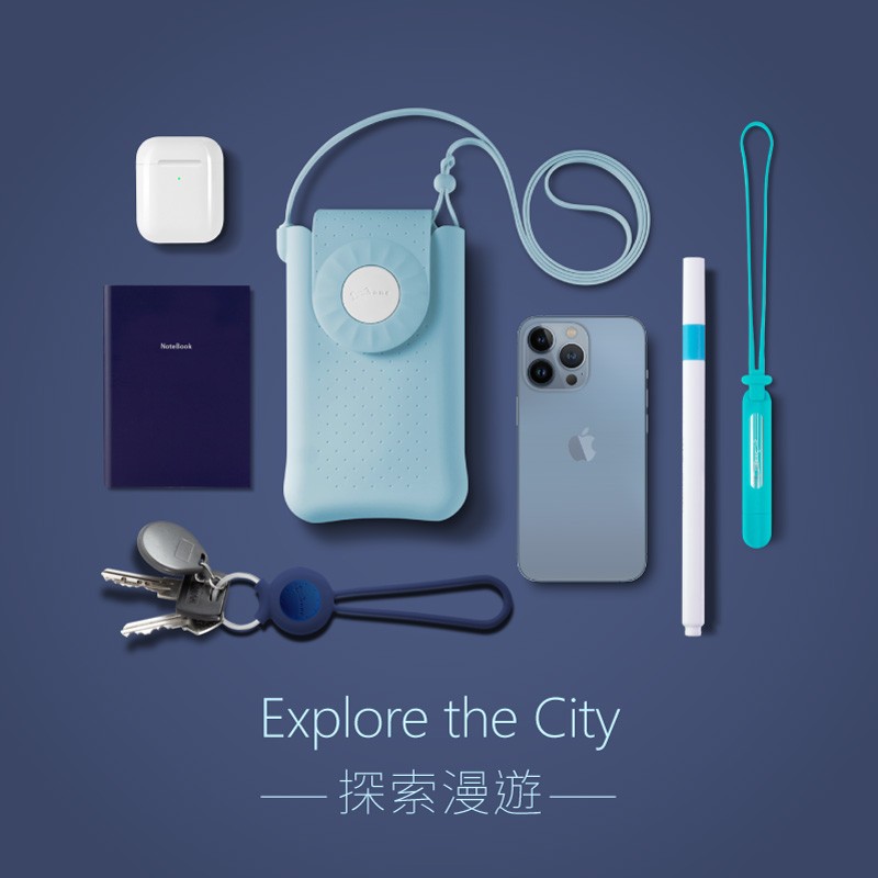 泡泡斜背手機包