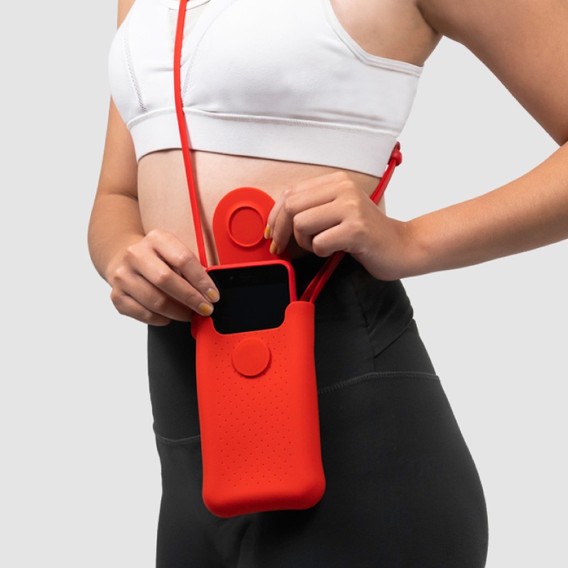 泡泡斜背手機包