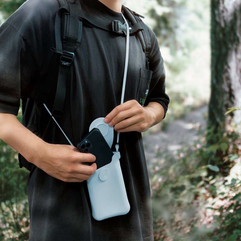 泡泡斜背手機包