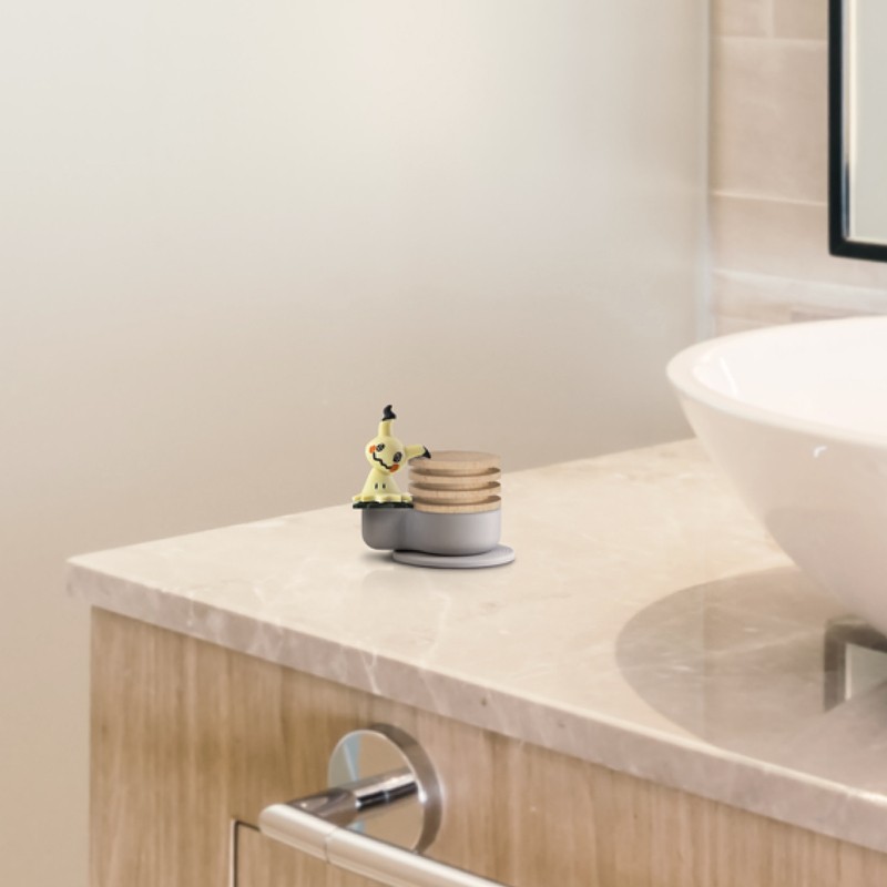 Bone迷你公仔擴香台-寶可夢授權系列，可重複黏貼、任意位置隨心變換，寶可夢可愛公仔謎擬Q、果然翁帶給你開車好心情！Bone迷你公仔擴香台推薦給熱愛香氛的你！