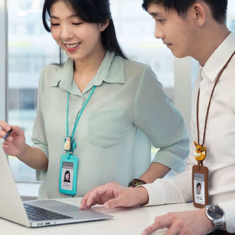 頸掛開窗識別證套-寶可夢角色