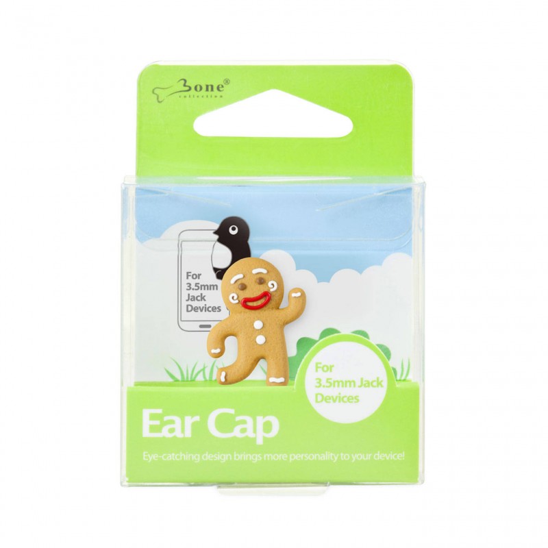 薑餅人耳機塞-咖啡