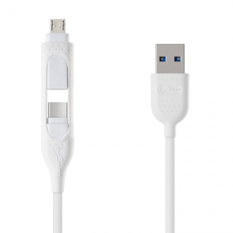 二合一雙頭傳輸線-USB-C-企鵝小丸