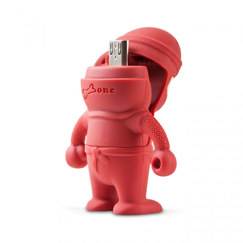 忍者雙頭隨身碟-16G-紅