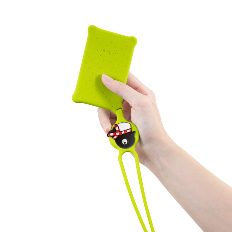 Lanyard CardTie 頸掛繩卡套 - 企鵝小丸 (綠色)