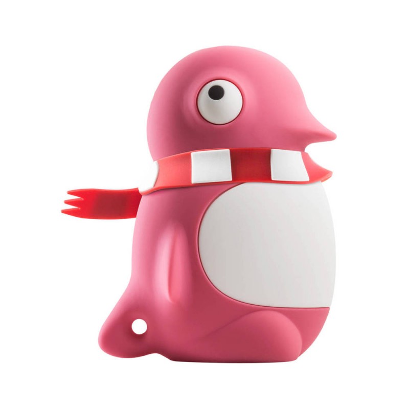 行動電源6700-企鵝小丸(粉)