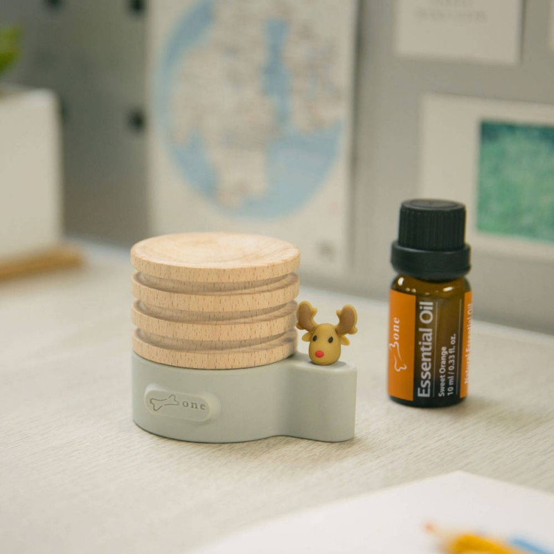 原木擴香台 Wood Diffuser - 麋鹿先生搭配精油香氣