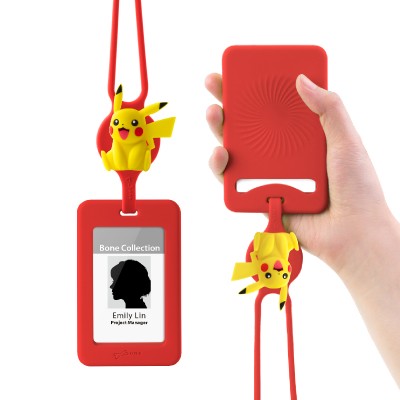 頸掛開窗識別證套-寶可夢角色