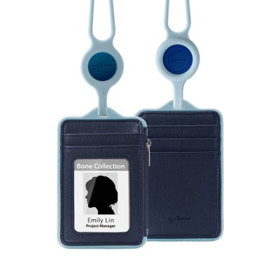 頸掛識別證套-真皮