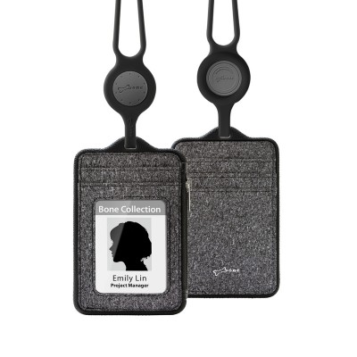 頸掛識別證套-沙紋