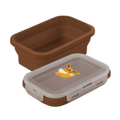 矽膠摺疊保鮮盒-寶可夢角色-800ml