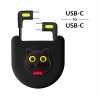 L型轉角線-喵喵貓(USB-C/USB-C)