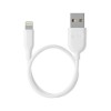 Lightning 傳輸充電線 30cm - 白色
