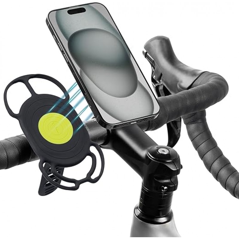 Magnetic phone bike mount top