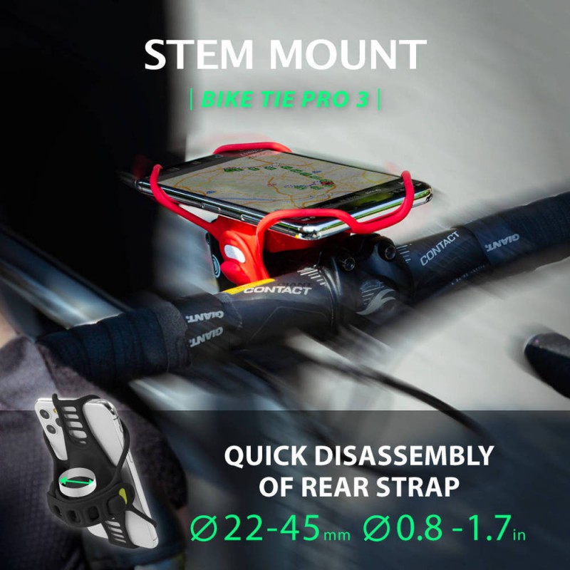 Bike Tie Pro 3 - Bicycle Phone Holder