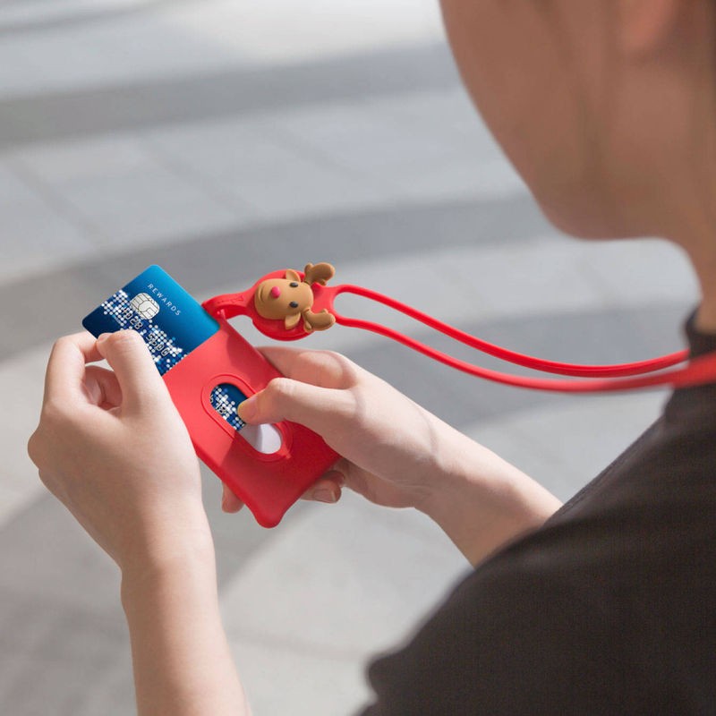 Bone Lanyard ギフト セット スマホ ストラップ ケース付  (ネック + ハンド) 