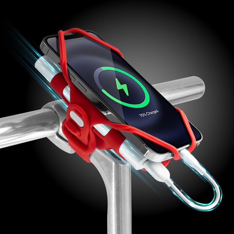 AP バイク用モバイルホルダー USB充電ポート付き 360度回転 AP-2T011 2輪 Mobile holder for motorcycles  通販
