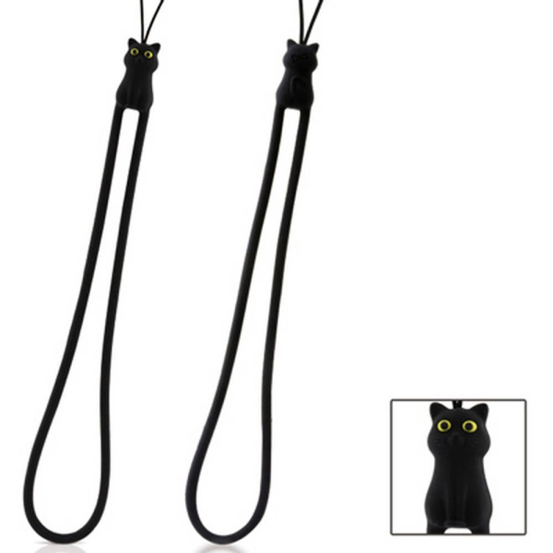 Bone キャラクター ストラップ - ミャオキャット (Miao Cat)