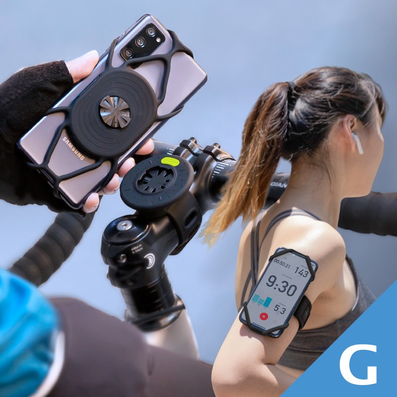 Bone Tie Connect 自転車用・ランニング用マウント・スマホホルダーセット-G