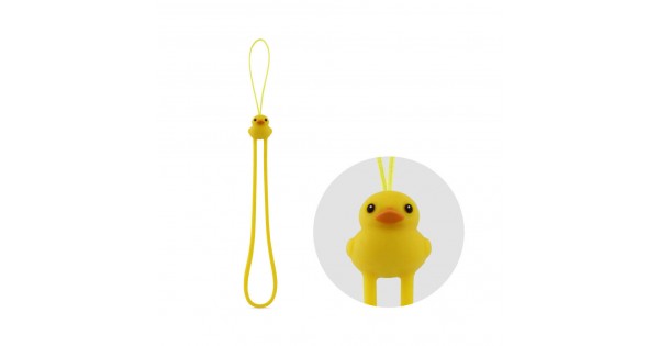 ◆StringTing◆サニー ピープ ティン アヒル スマホストラップ STRING TING】アヒルちゃん＆ハートビーズ☆Phoneストラップ